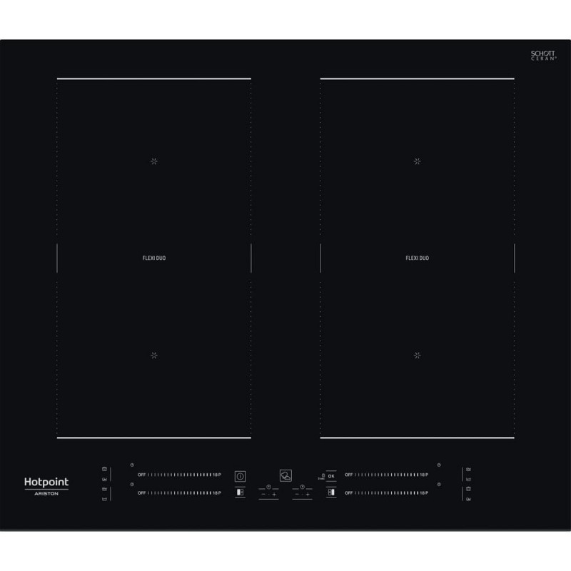 Hotpoint HS 2560C BF Noir Intégré placement 59 cm Plaque avec zone à