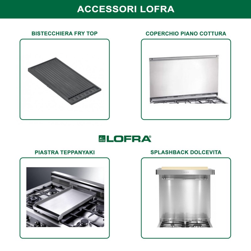 Lofra FAS96GE Natural gas 95L 1800W Stainless steel