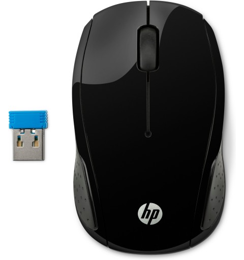 HP 200 ratón Ambidextro RF inalámbrico Óptico 1000 DPI