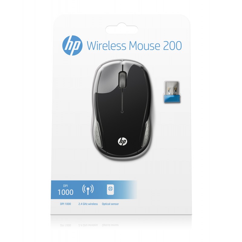 HP 200 mouse Ambidextrous RF Wireless Optical 1000 DPI