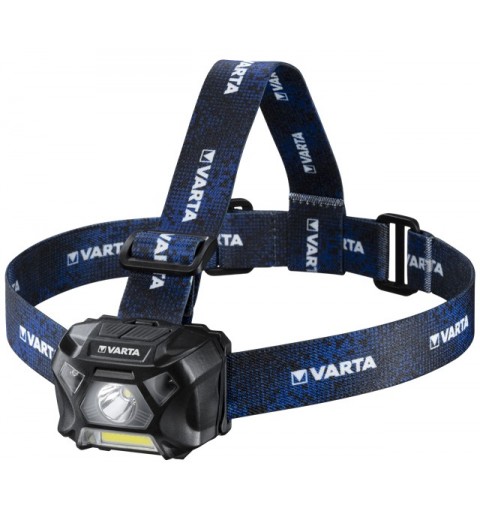 Varta WORK FLEX MOTION SENSOR H20 Negro, Azul Linterna con cinta para cabeza LED