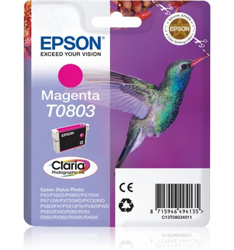 Epson Hummingbird Cartucho T0803 magenta (etiqueta RF)