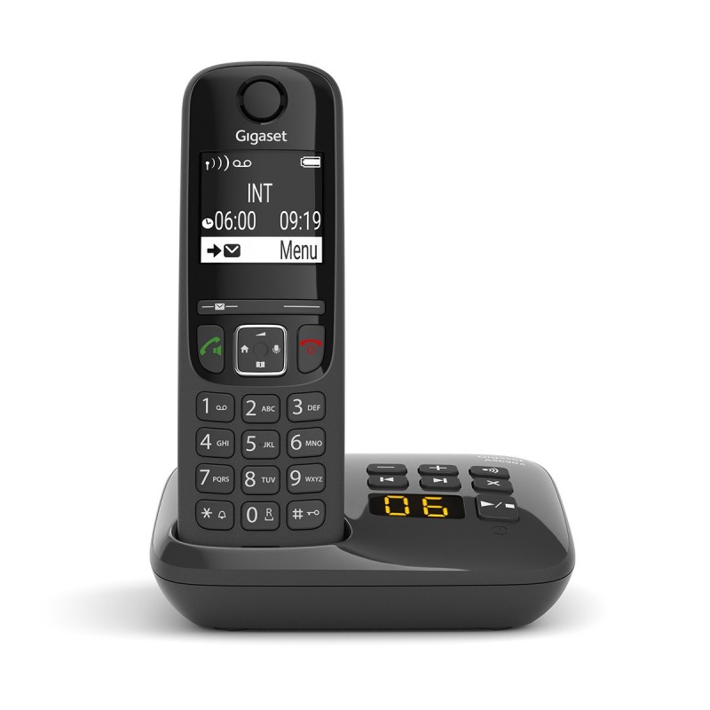 Gigaset AS690A Teléfono DECT analógico Identificador de llamadas Negro