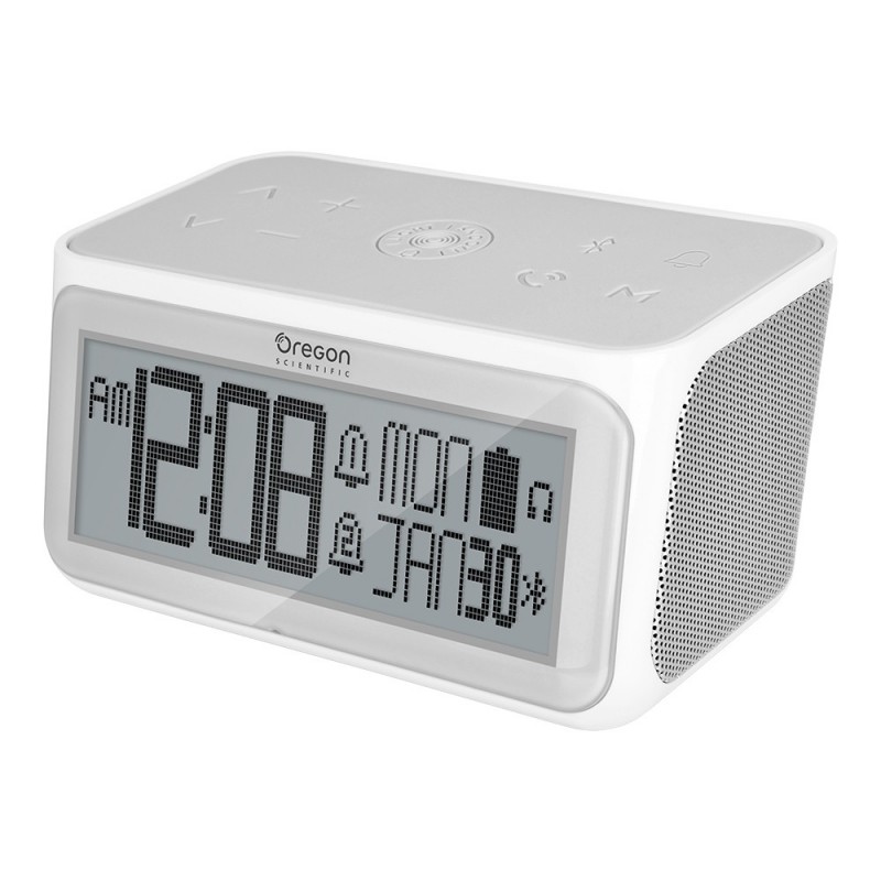 Oregon Scientific RA389 alarm clock Digital alarm clock Grey, White