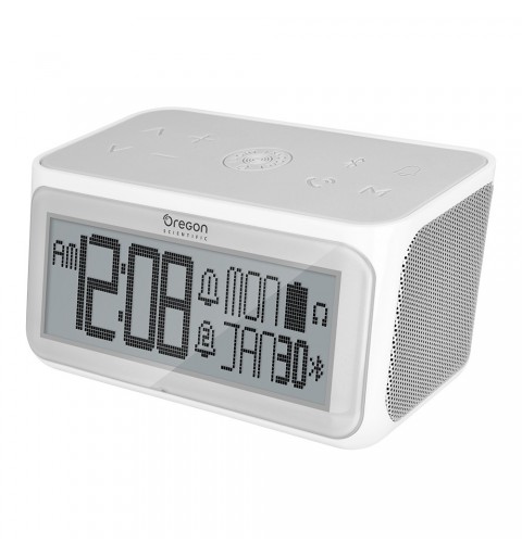 Oregon Scientific RA389 alarm clock Digital alarm clock Grey, White