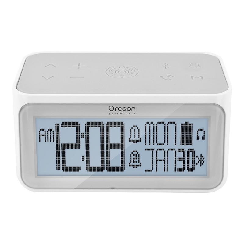 Oregon Scientific RA389 alarm clock Digital alarm clock Grey, White