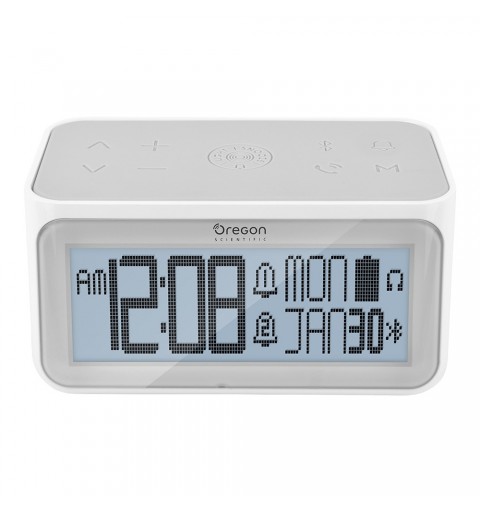 Oregon Scientific RA389 alarm clock Digital alarm clock Grey, White