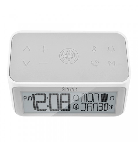 Oregon Scientific RA389 alarm clock Digital alarm clock Grey, White