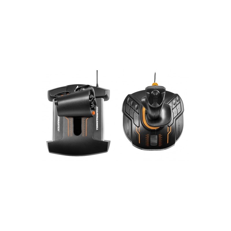 Thrustmaster T-16000M FCS Hotas Negro, Naranja USB Palanca de mando Analógico Digital MAC, PC