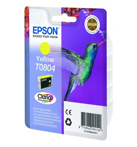 Epson Hummingbird Cartucho T0804 amarillo (etiqueta RF)