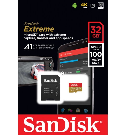 SanDisk Extreme 32 GB MicroSDHC UHS-I Clase 10