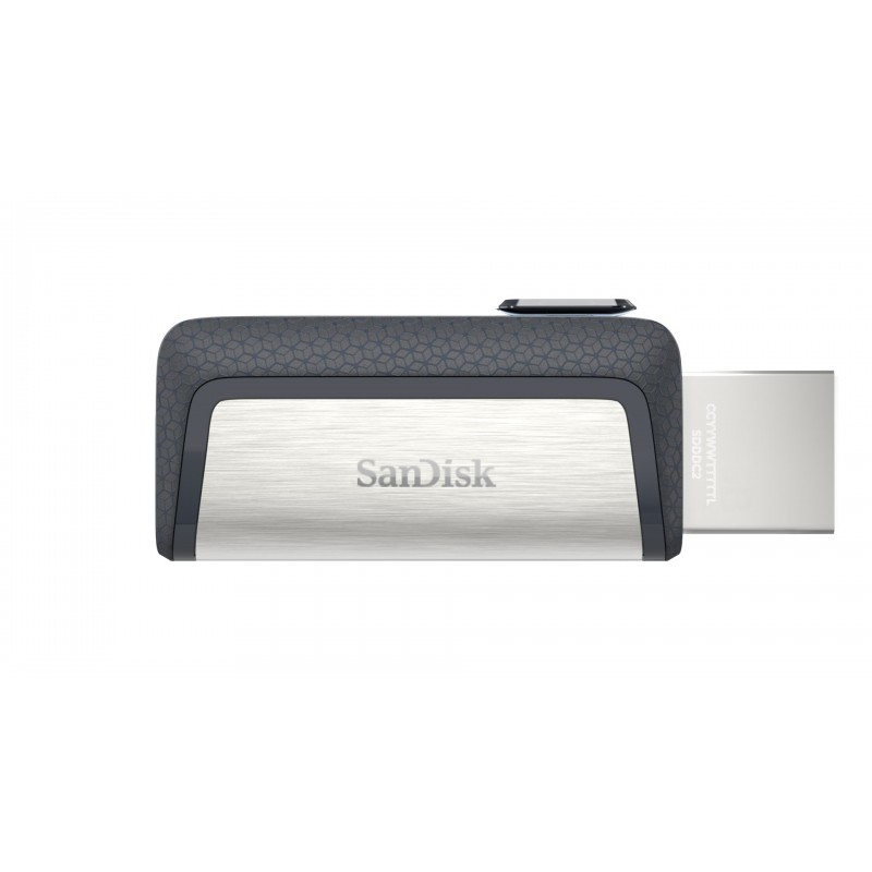 SanDisk Ultra Dual Drive USB Type-C lecteur USB flash 64 Go USB Type-A USB Type-C 3.2 Gen 1 (3.1 Gen 1) Noir, Argent