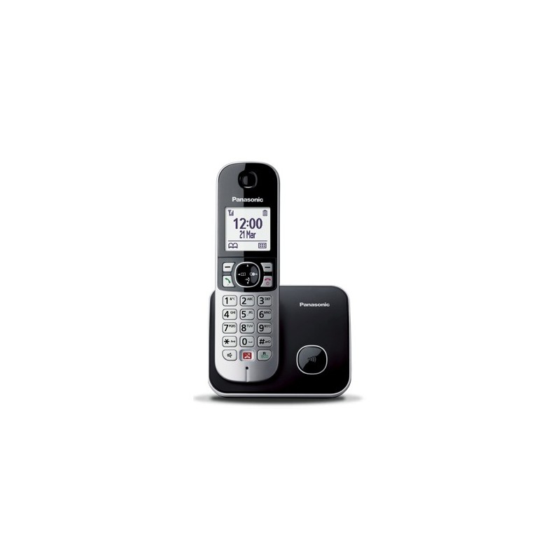 Panasonic KX-TG6851JTB téléphone Téléphone DECT Identification de l'appelant Noir, Gris