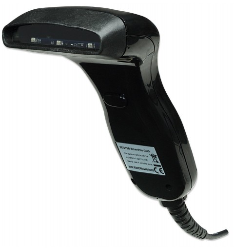 Manhattan Contact CCD Handheld Barcode Scanner, USB, 80mm Scan Width, Cable 152cm, Max Ambient Light 3,000 lux (sunlight),