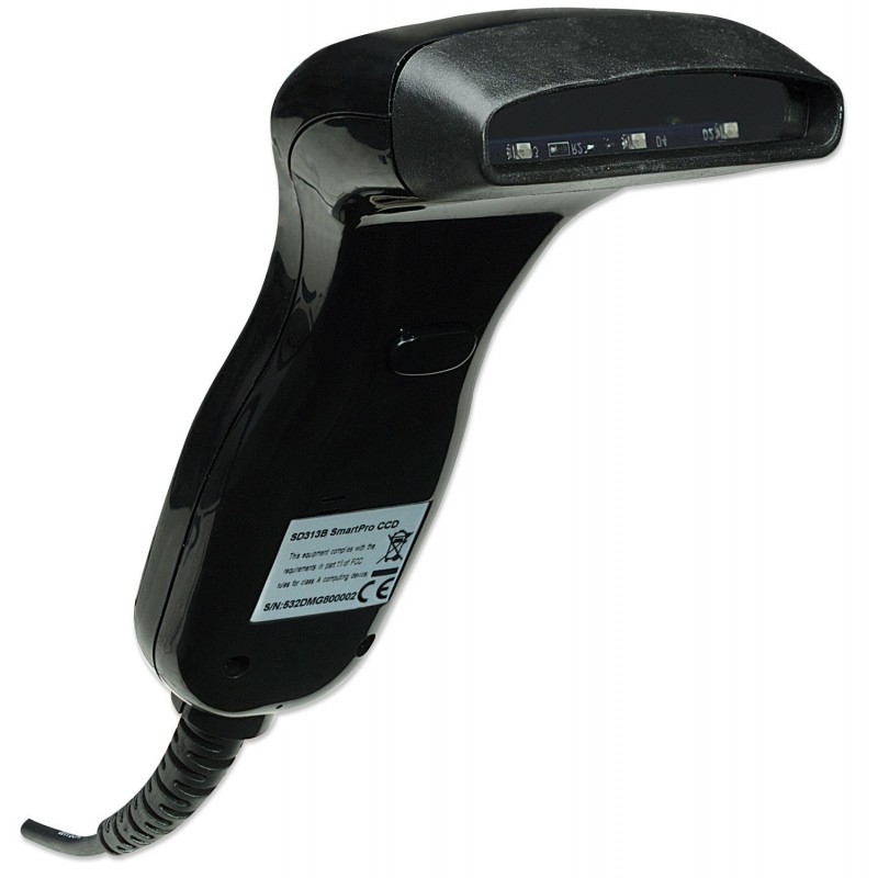 Manhattan Contact CCD Handheld Barcode Scanner, USB, 80mm Scan Width, Cable 152cm, Max Ambient Light 3,000 lux (sunlight),