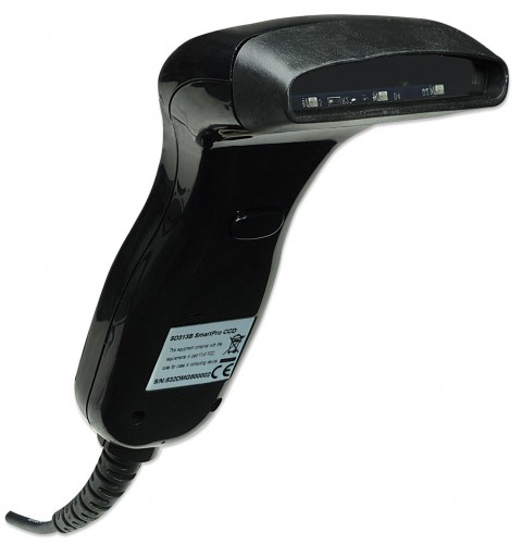 Manhattan Contact CCD Handheld Barcode Scanner, USB, 80mm Scan Width, Cable 152cm, Max Ambient Light 3,000 lux (sunlight),