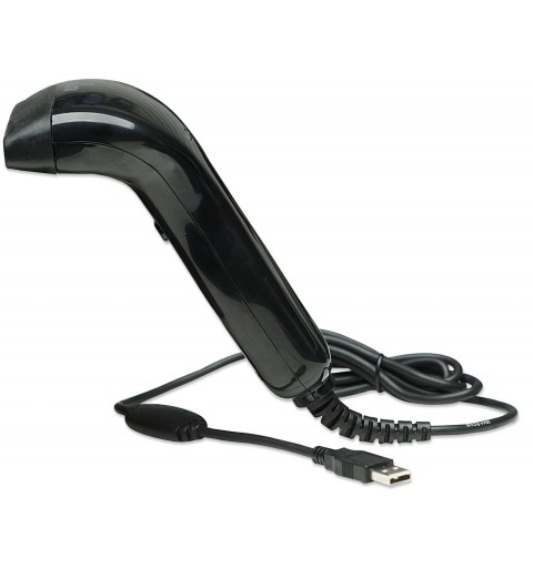 Manhattan Contact CCD Handheld Barcode Scanner, USB, 80mm Scan Width, Cable 152cm, Max Ambient Light 3,000 lux (sunlight),