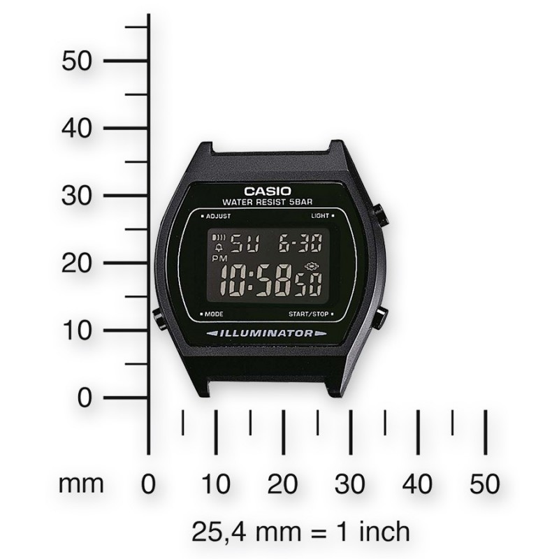 Casio B640WB-1BEF montre Montre bracelet Unisexe Électronique Noir