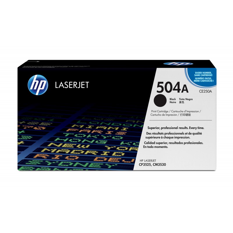 HP 504A Black Original LaserJet Toner Cartridge