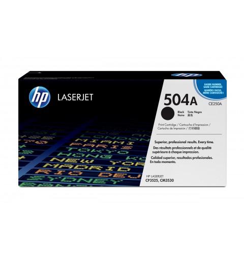 HP 504A Black Original LaserJet Toner Cartridge