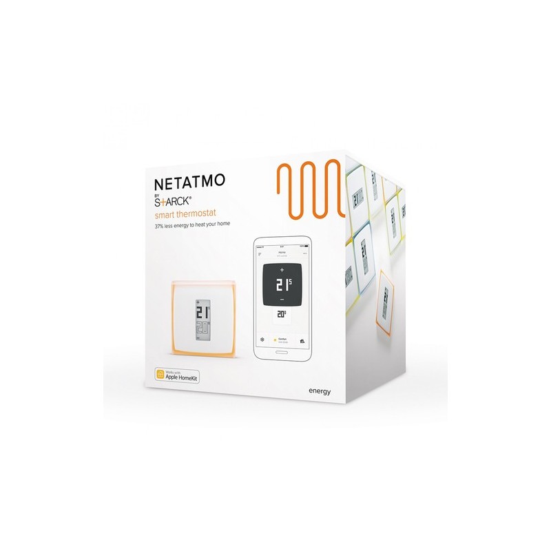 Netatmo NBU-NTH-NAV thermostat RF Transparent, Blanc