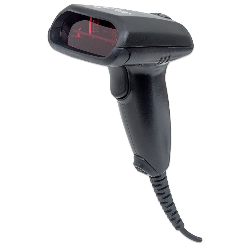 Manhattan Laser Handheld Barcode Scanner, USB, 300mm Scan Depth, Standard Housing, Cable 1.5m, Max Ambient Light 5,000 lux