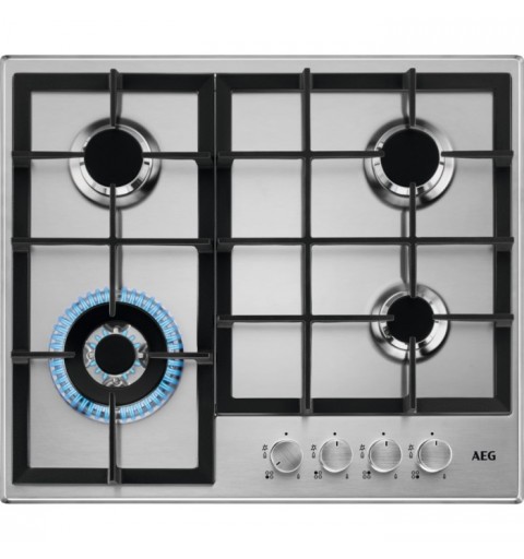 AEG 949 640 849 hobs Plata Integrado 60 cm Encimera de gas 4 zona(s)