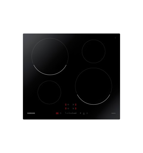 Samsung NZ64T3707AK Noir Intégré (placement) 60 cm Plaque avec zone à induction 4 zone(s)