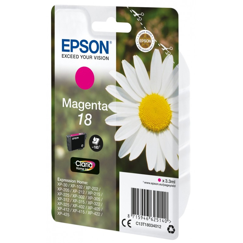 Epson Daisy Cartouche "Pâquerette" 18 - Encre Claria Home M