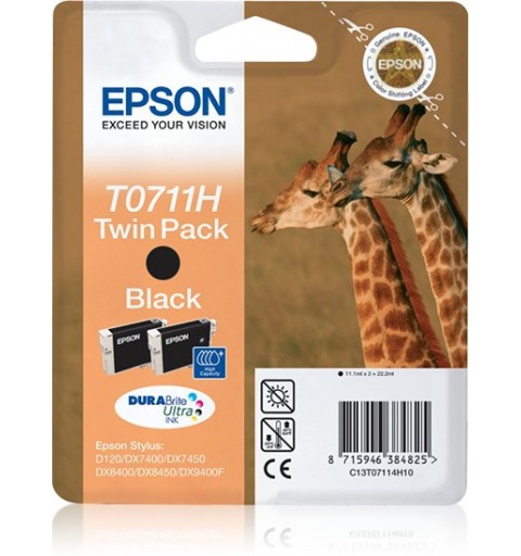 Epson Giraffe Doble cartucho T0711H (etiqueta RF)