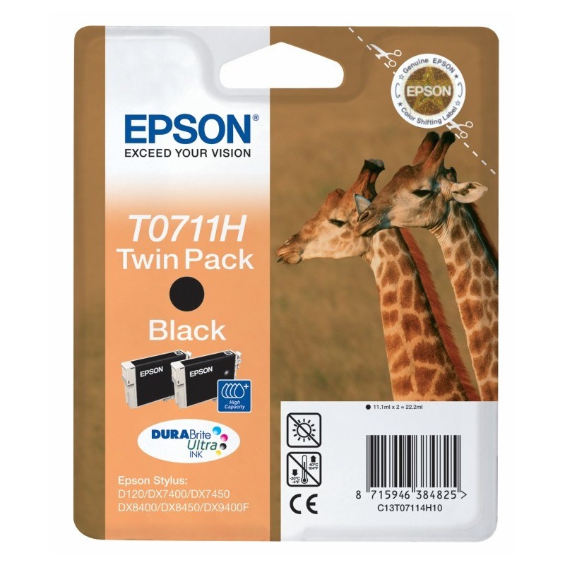 Epson Giraffe Doble cartucho T0711H (etiqueta RF)