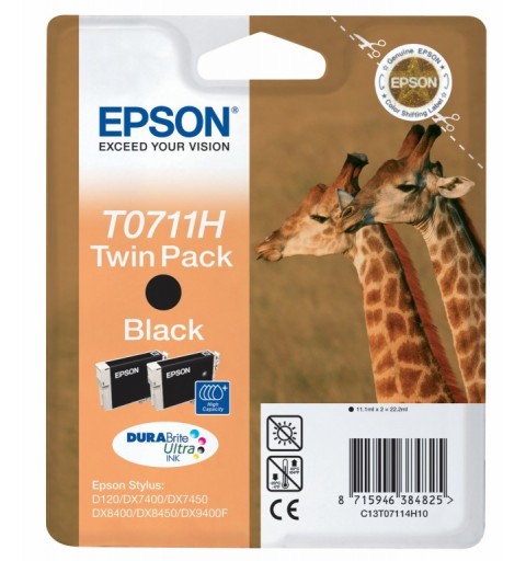 Epson Giraffe Doble cartucho T0711H (etiqueta RF)