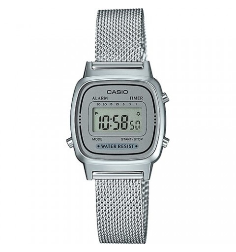 Casio LA670WEM-7EF orologio Orologio da polso Unisex Elettronico Argento