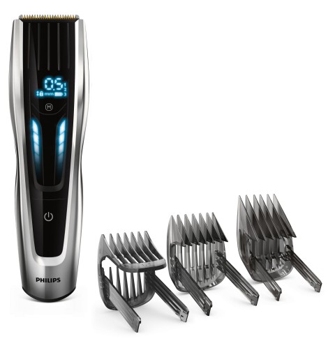 Philips HAIRCLIPPER Series 9000 Cortapelos con cuchillas de titanio y peines-guía motorizados