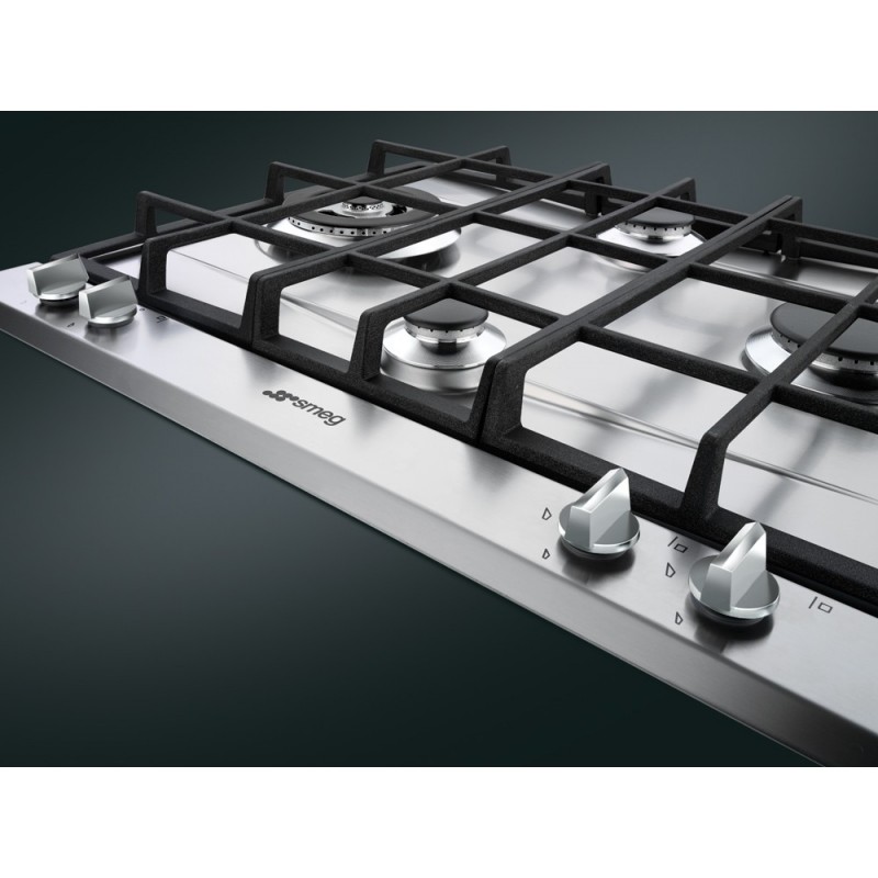 Smeg P261XGH hobs Acero inoxidable Integrado Encimera de gas 4 zona(s)