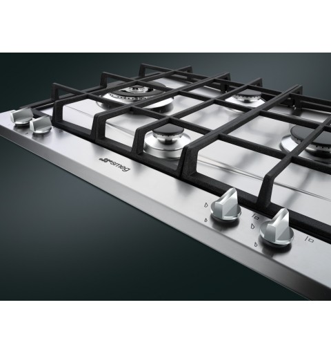 Smeg P261XGH hobs Acero inoxidable Integrado Encimera de gas 4 zona(s)