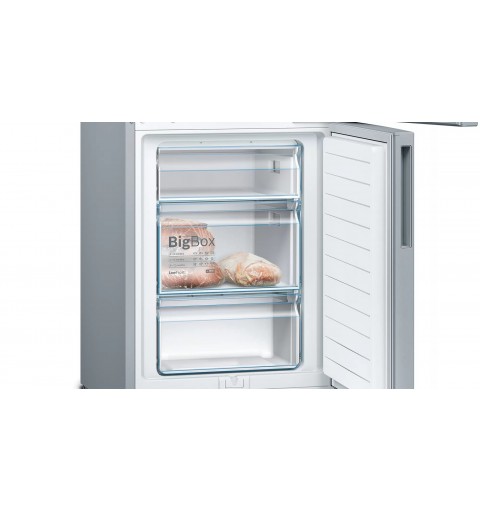 Bosch Serie 4 KGV39VLEAS fridge-freezer Freestanding 343 L E Stainless steel