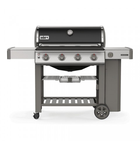 Weber Genesis II E-410 GBS Barbacoa Carro Gas Negro, Acero inoxidable 14070 W