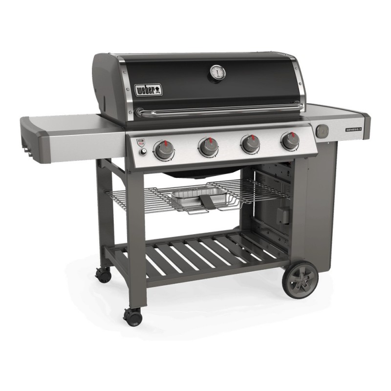 Weber Genesis II E-410 GBS Barbacoa Carro Gas Negro, Acero inoxidable 14070 W