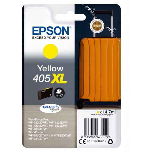 Epson 405XL ink cartridge 1 pc(s) Original High (XL) Yield Yellow