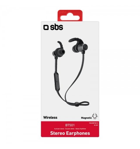 SBS TEEARBT501K écouteur casque Sans fil Ecouteurs Sports Bluetooth Noir