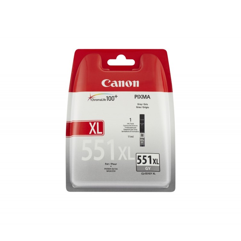 Canon CLI-551XL GY w sec Druckerpatrone 1 Stück(e) Original Hohe (XL-) Ausbeute Grau