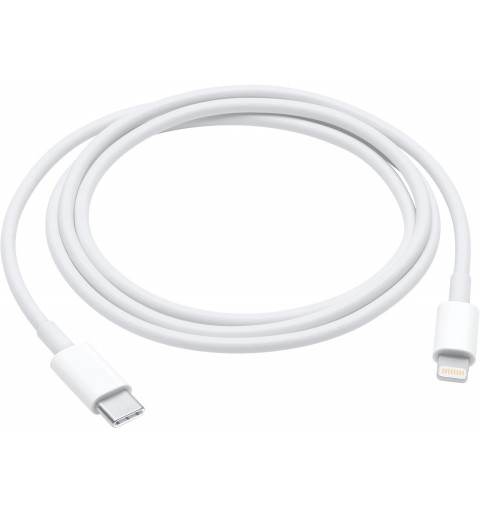 Apple MM0A3ZM A cable de conector Lightning 1 m Blanco