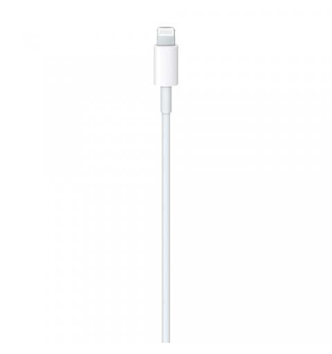 Apple MM0A3ZM A cable de conector Lightning 1 m Blanco