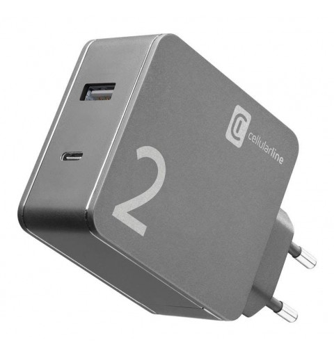 Cellularline Duo Charger Schwarz Indoor