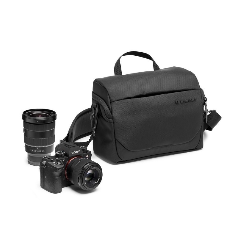 Manfrotto MB MA3-SB-M estuche para cámara fotográfica Cubierta de hombro Negro