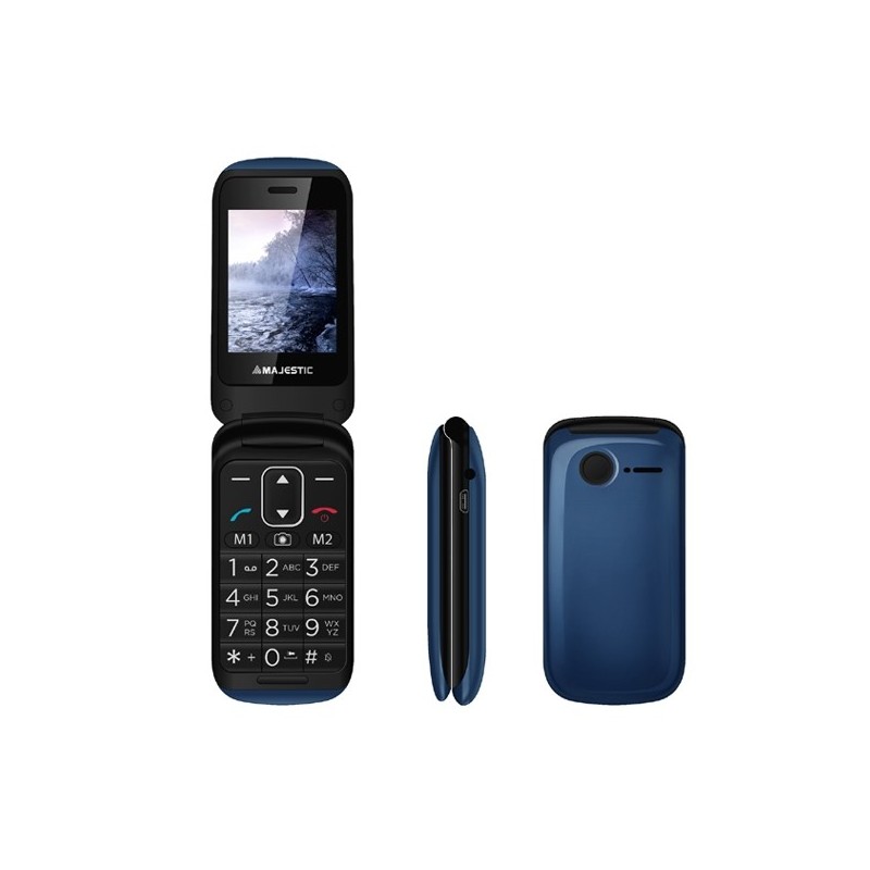 New Majestic Sileno 50R 6,1 cm (2.4 Zoll) 90 g Blau Seniorentelefon