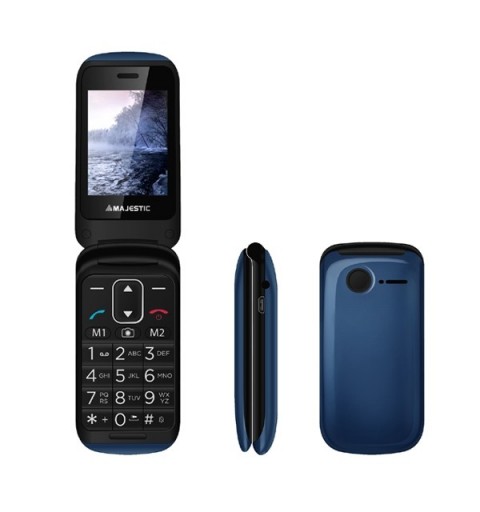 New Majestic Sileno 50R 6,1 cm (2.4") 90 g Bleu Téléphone pour seniors