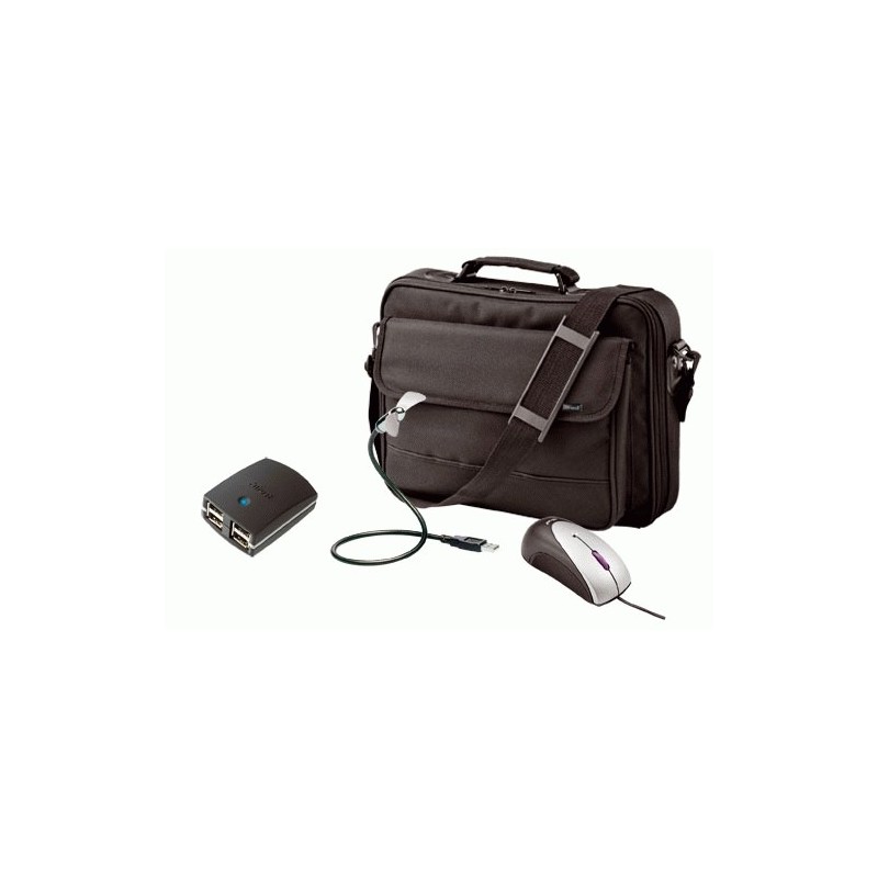 Trust Notebook Carry Bag Kit 15.4" Standard NK-1550p borsa per notebook 39,1 cm (15.4") Valigetta ventiquattrore Nero