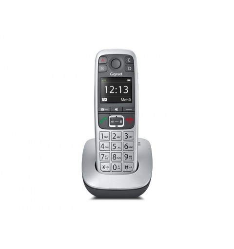 Gigaset E 560 Téléphone DECT Identification de l'appelant Noir, Argent